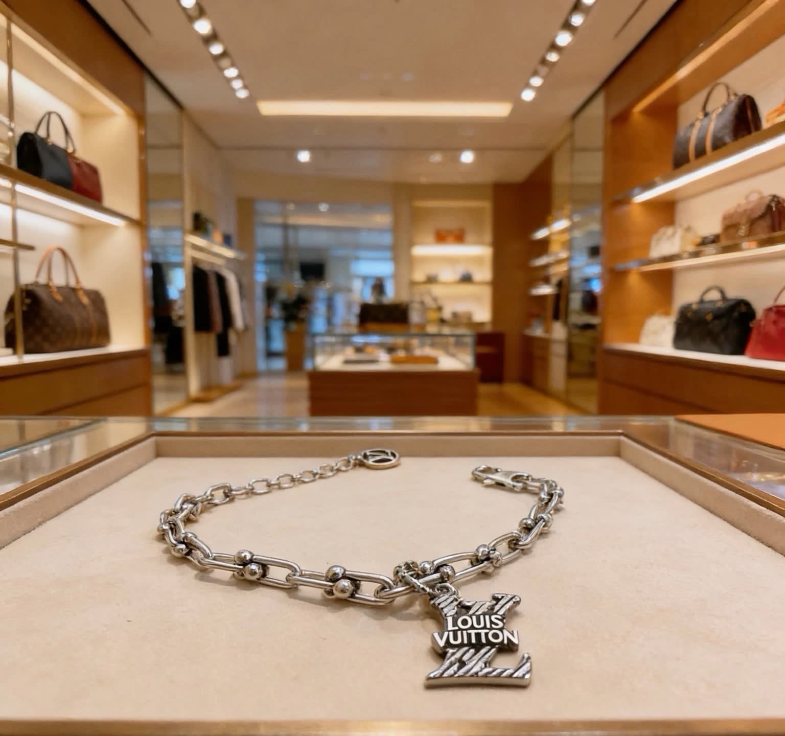 Louis Vuitton Silver Charm Bracelet
